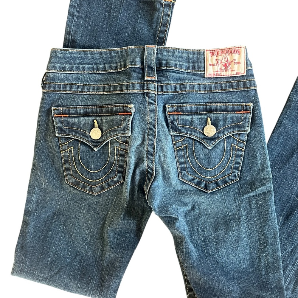 True Religion low rise straight leg jeans - Picture 6 of 9